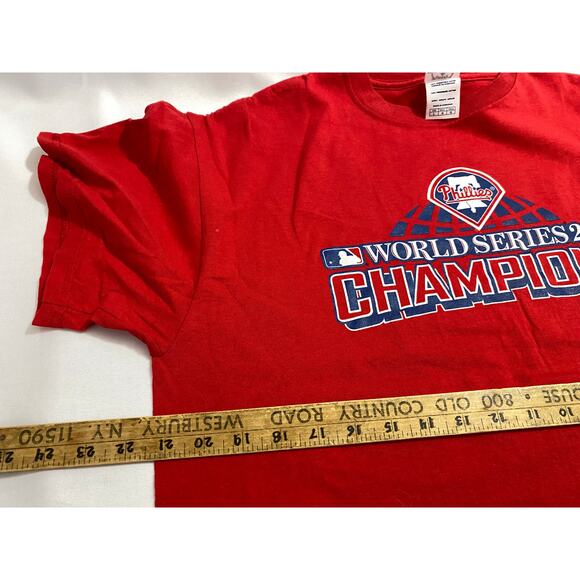 MLB Philadelphia Phillies 2008 T-Shirt Adult Size Large Short Sleeve Delta Tag - Picture 3 of 8